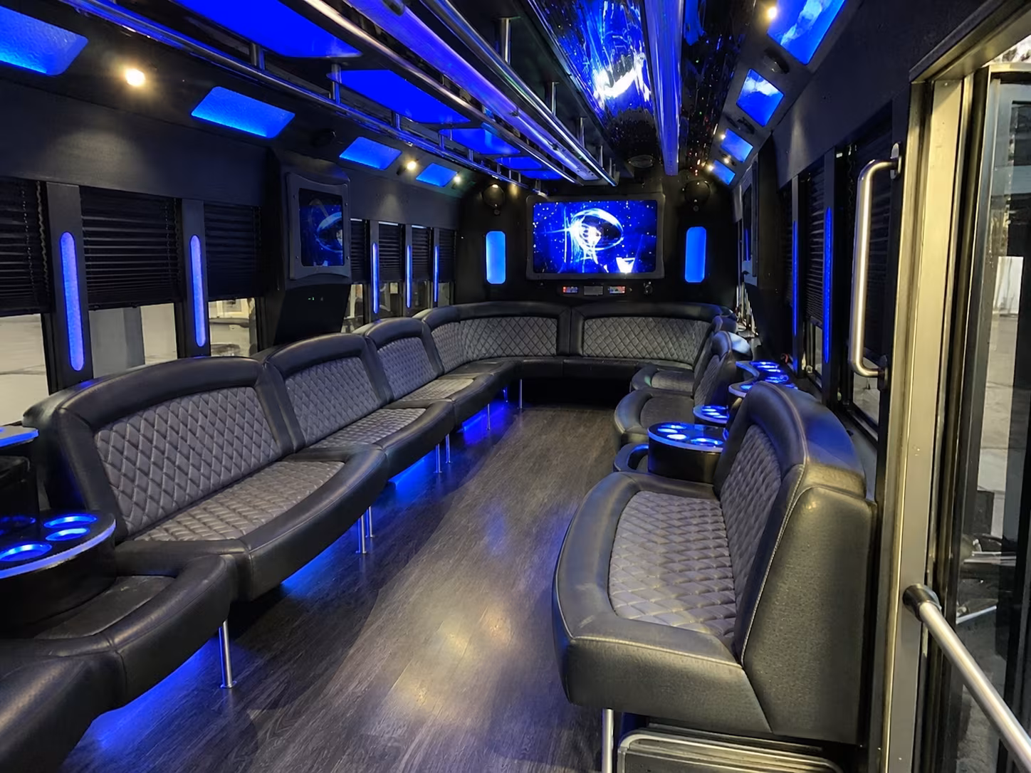 sunnyvale 28 passenger party bus interior