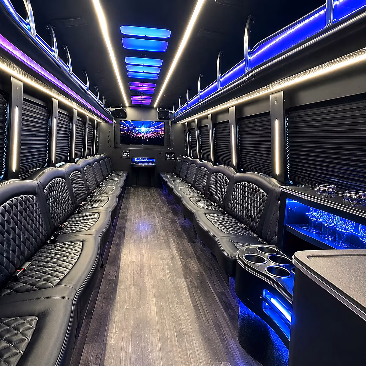 sunnyvale party bus rentals inside